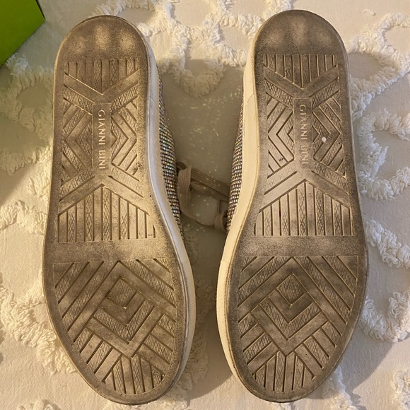 Gianni Bini Blush Sparkly Sneakers - Picture 7 of 7